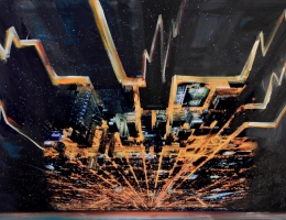 Chicago. City pulse as a giant Tetris Chicago. City pulse as a giant Tetris